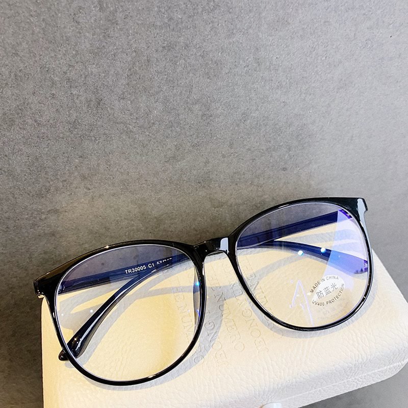 Transparent Anti Blue Light Rounded Glasses Transparent Anti Blue Light Rounded Glasses