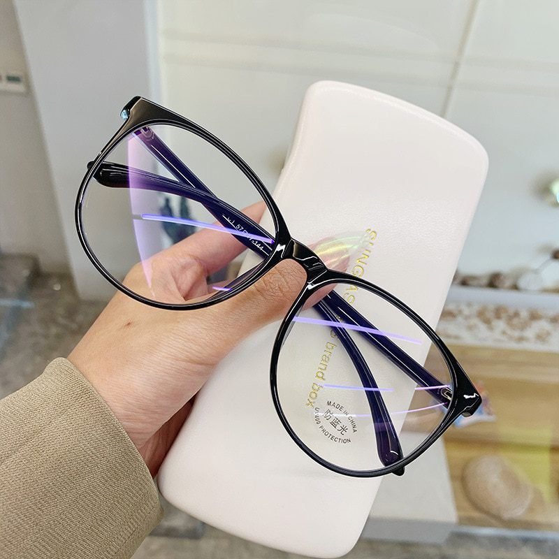 Transparent Anti Blue Light Rounded Glasses Transparent Anti Blue Light Rounded Glasses