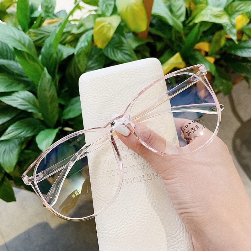 Transparent Anti Blue Light Rounded Glasses Transparent Anti Blue Light Rounded Glasses