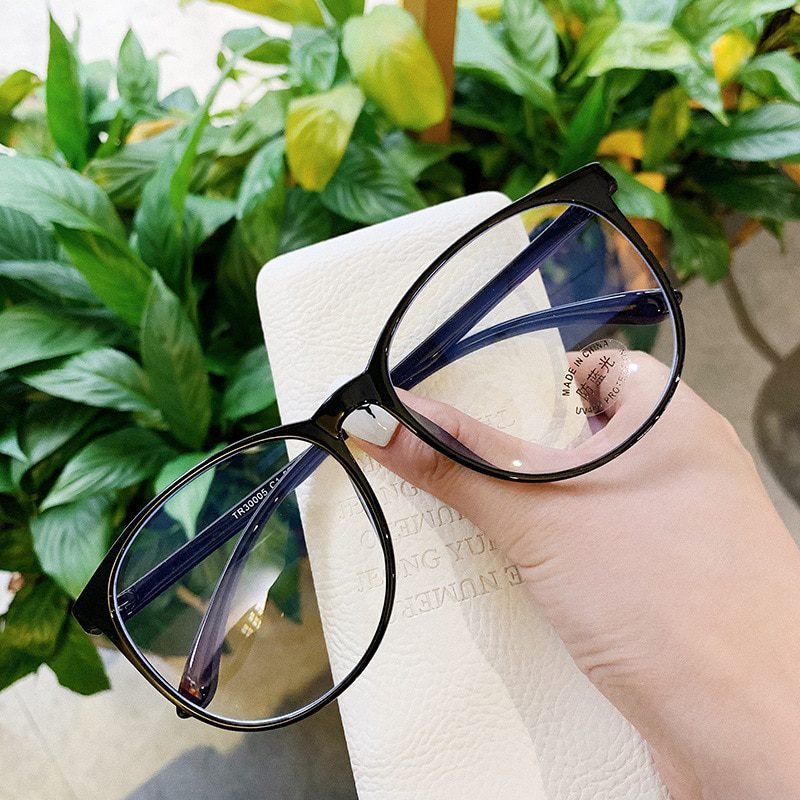 Transparent Anti Blue Light Rounded Glasses Transparent Anti Blue Light Rounded Glasses